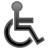 Hot Symbol Handicap Black Icon 72x72 png